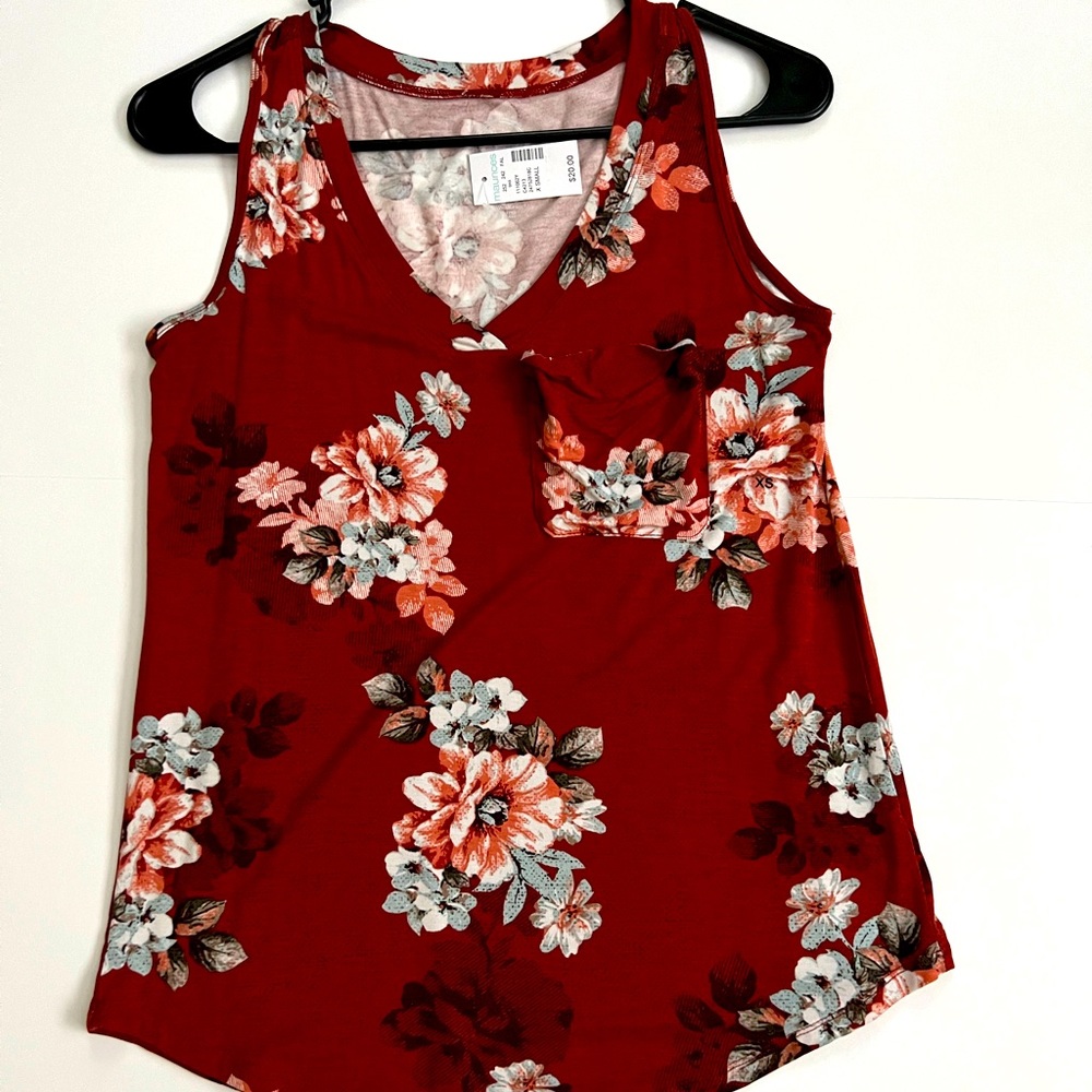 Maurice’s tank top, orange floral